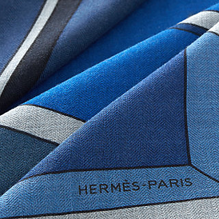 Hermès Optical Perspective scarf 100 - Black | Hermès USA